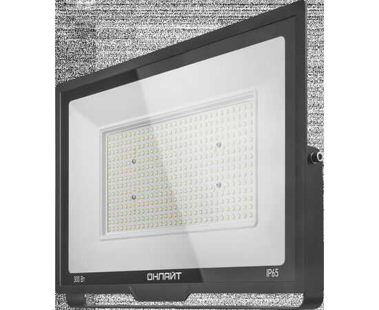 909633 - Онлайт прожектор св/д 300W (26500lm) 6500K 6.5K IP65 488x355x40 черн OFL-04-01 90481 (1)