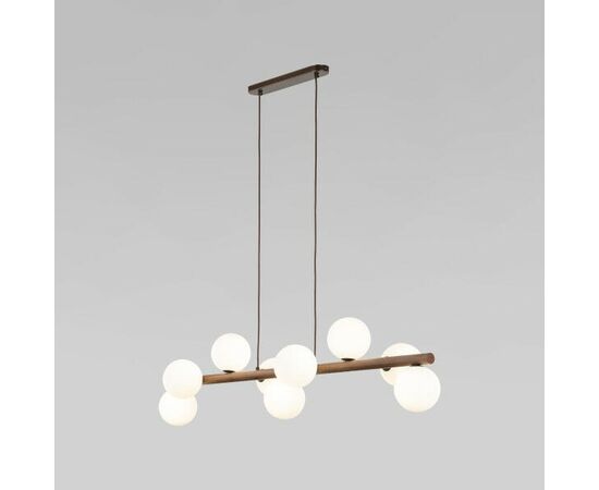 909736 - TK Lighting св-к подвес. 9x8W 1170х280х1250 дерево белый/корич. Estera Wood 10273 (1)