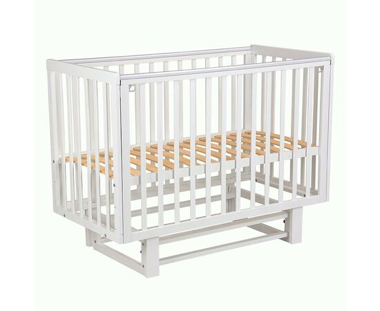 910748 - Кровать детская Polini kids Simple 341 с маятником, белый (мест 1) (1)