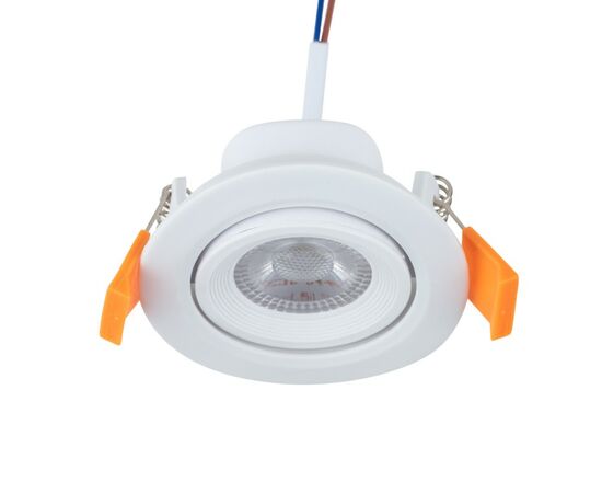 912149 - REXANT Св-к св/д встр. даунлайт поворотный Bagel 5W(437,5lm) 4000К 4K LED 75х75х41 613-001 (1)