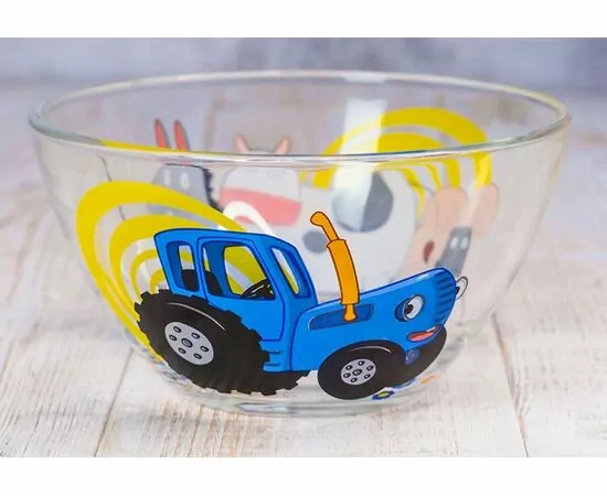 912757 - Салатник Синий трактор 13см, 450мл стекло (кратность 12шт!!!) МФК СТС130-1 (1)