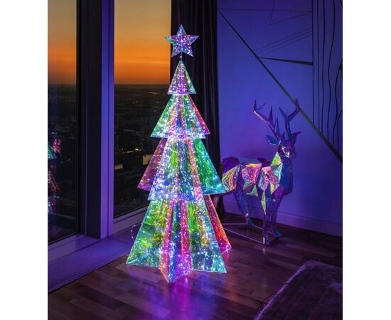 912923 - Uniel Фигура новогод. св/д Ёлка 125x54x60см 400LED радужный ULD-R502 220V XMAS TREE (1)