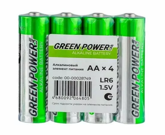 913927 - Элемент питания GREEN POWERlab LR6/316/AA S4 (1)