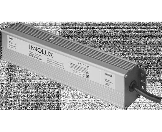 915037 - INNOLUX драйвер (блок питания) для св/д ленты 200W 24V 50/60Гц 8А IP67 ИП-200-IP67-24V 93418 (1)