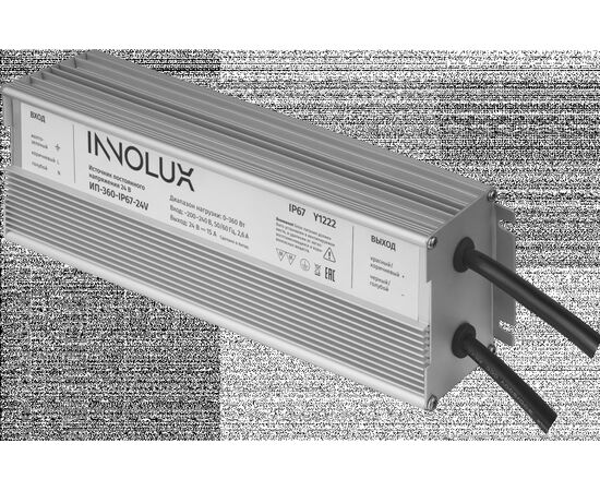 915039 - INNOLUX драйвер (блок питания) для св/д ленты 360W 24V 50/60Гц 15А IP67 ИП-360-IP67-24V 97420 (1)