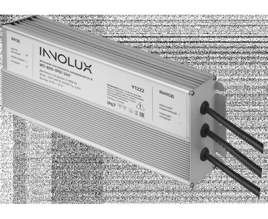 915042 - INNOLUX драйвер (блок питания) для св/д ленты 800W 24V 50/60Гц 33А IP67 ИП-800-IP67-24V 97423 (1)