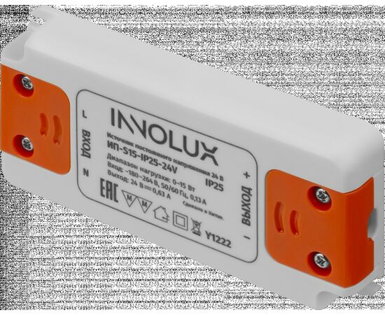 915045 - INNOLUX драйвер (блок питания) для св/д ленты 12W 24V 50/60Гц 1А IP25 ИП-S15-IP25-24V 97426 (1)