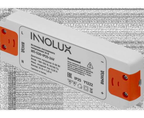 915046 - INNOLUX драйвер (блок питания) для св/д ленты 24W 24V 50/60Гц 1А IP25 ИП-S30-IP25-24V 97427 (1)