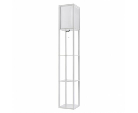 916214 - LUMION 8089/1F COMFI LN25 бел., дерево/текстиль Торшер Е27 60W 220V PRACTIC (1)