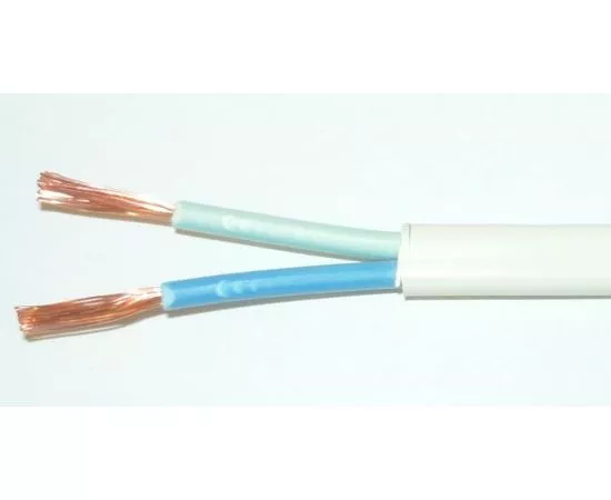 647245 - Провод ПУГНП/ПГВВП/ПУГСП 2х1,5 (бухта 10м!)(ГОСТ)(РЭМЗ/TDM Рыбинск) бытовой белый гибкий (1)