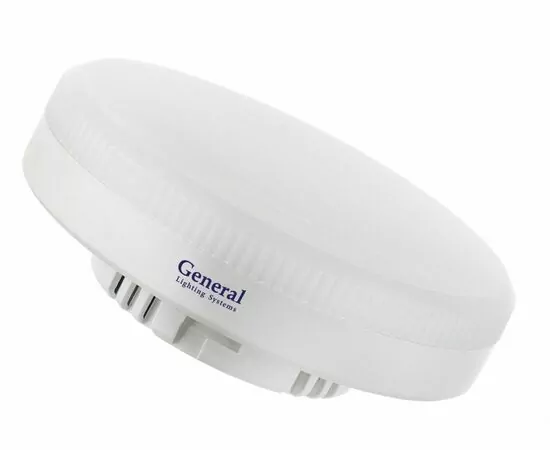 908248 - General GX53 (10!) 10W(680lm) 4500K 4K матовый пластик 75x27  (уп. 10 шт, цена за шт) 661891 (1)