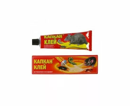 910875 - От грызунов и насекомых клей 135гр. туба Капкан РФ (1)
