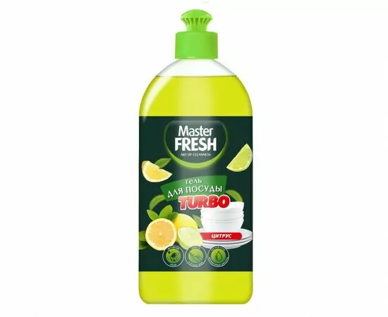 915478 - Средство  для мытья посуды TURBO ЦИТРУС 1000мл Master FRESH (1)