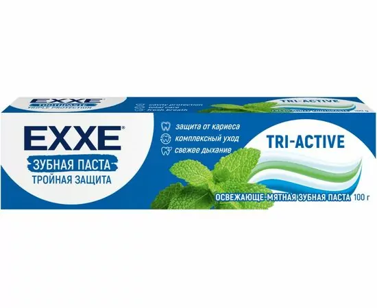 915492 - Зубная паста EXXE Тройная защита tri-active 100гр (1)