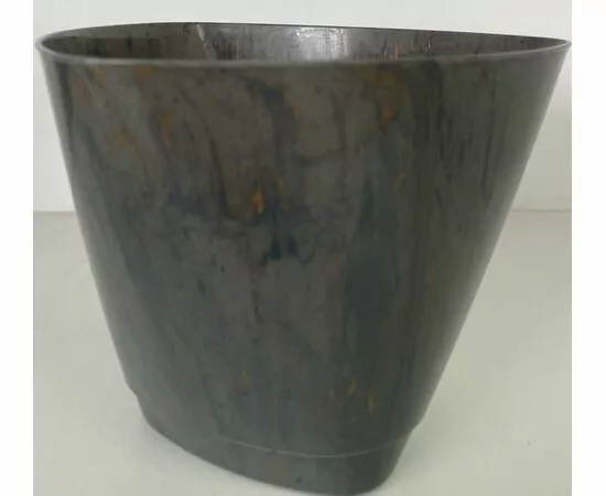 919716 - Горшок для цветов Элеганс 3л Minerals Золотая скала с поддон прикорн. полив пластик 10051263 Радиан (1)
