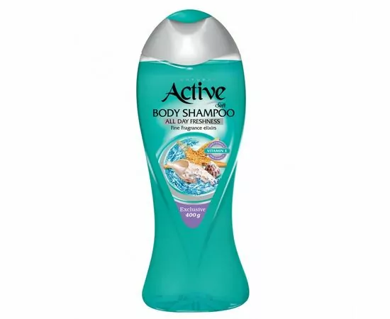913713 - Гель для душа с витамином Е Морской NATURAL 400мл Blue  ACTIVE 512302001 (1)