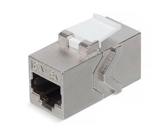 930636 - REXANT Адаптер проходной Keystone Jack Cat6A RJ-45(8P8C), FTP, PRO 02-0110 (1)