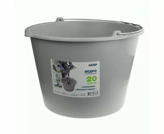 898341 - Ведро Мастер гибкое, ударопрочное для сухих смесей, 20л, 01020020, АКОР (1) 898341 - Ведро Мастер гибкое, ударопрочное для сухих смесей, 20л, 01020020, АКОР (1)