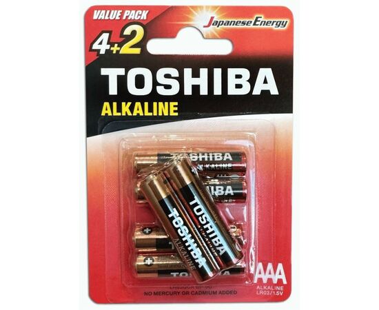 917057 - Элемент питания Toshiba RED LR03/286/AAA BL6 (1)