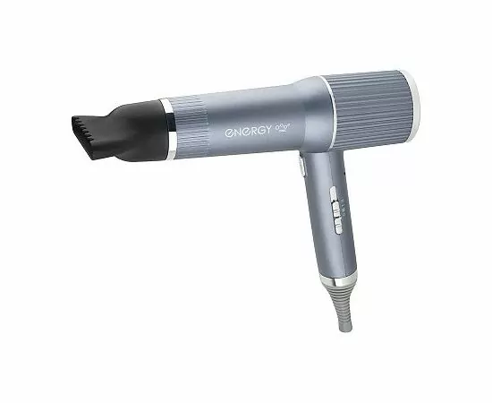 929656 - Фен Energy EN-885, 1,6кВт, 2 режим, 3 скор, холодн режим, ионизация, автоотключ, концентратор 900304 (1)