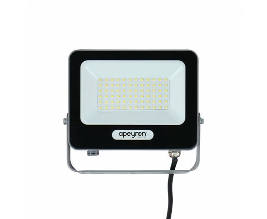 931240 - APEYRON Прожектор св/д 50W 6000lm 6500К 6K IP65 179х32х139 алюм серый 05-47 (1)