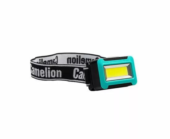 932348 - Camelion фонарь налобный LED5386 (3XAAA не в/к) COB LED 2W(130lm) 6500K 6K 3 реж, черный/пласт, (1)