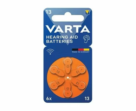 932683 - Элемент питания Varta 24606101416 Hearing Aid ZA13 BL6 (1)