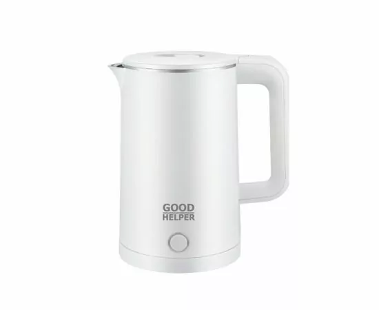 931858 - Чайник электр. GOODHELPER KPS-187 (диск, 1,85л) 1,5кВт, двоной корпус, пластик/нерж.сталь, белый (1)