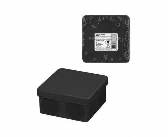 932769 - TDM Коробка распред. двухкомпонентная ОУ 80х80х40 8гермов, черный IP66 ПМ (120!) SQ1401-2912 (1)