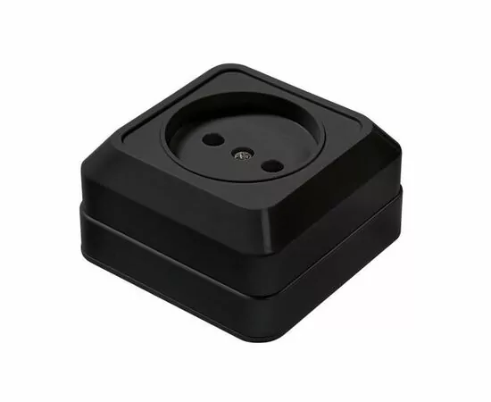 934142 - ASD/InHome BOLLETO роз. ОУ 1мест. 16А черн. (керамика) 7022B (1)