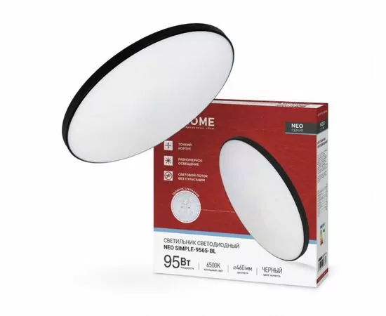 934197 - ASD/InHome св-к св/д декоративный 95W(7600lm) 6500K 6K 460x67 IP40 NEO SIMPLE 0873 (1)