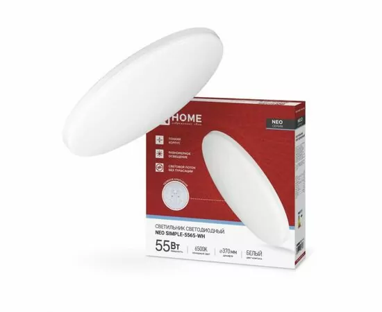 934199 - ASD/InHome св-к св/д декоративный 55W(4400lm) 6500K 6K 375x59 IP40 NEO SIMPLE 0828 (1)