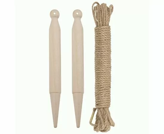 934648 - Набор разметочный (колышки 2шт, длина 20см, d=2см)(веревка 10м) Park 985477 (1)