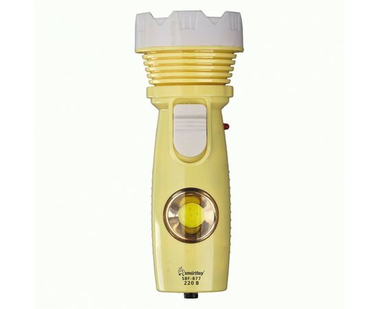 936701 - SmartBuy Фонарь ручной LED+COB бок, 220V встр. вилка, 2реж, ABS, 12,5х5см, SBF-877 (1)