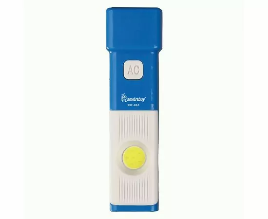 936708 - SmartBuy Фонарь ручной 1W LED+COBбок 4 реж аккум 3,7V 14500-400мАч MicroUSB ABS 11х3см SBF-861 (1)