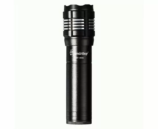 936714 - SmartBuy Фонарь ручной 15W XPE LED 4реж аккум 3,7V 18650-800 мАч MicroUSB алюм кейс 11,7х3cм SBF-856 (1)