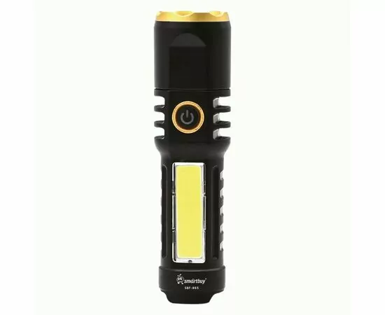 936716 - SmartBuy Фонарь ручной XPELED+COB бок, 4реж, аккум 14500, TypeC пластик ABS 13х3,5см, SBF-865 (1)