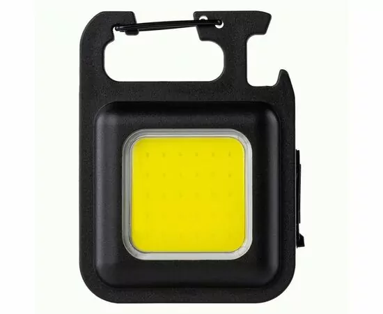 936721 - SmartBuy Фонарь карманный прожектор COB, 5реж, Type C, ABS, 6х4,5см открывашка, магнит, SBF-844 (1)