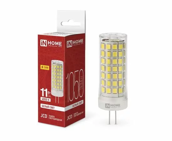 936762 - ASD/InHome лампа св/д VC JCD G4 220V 11W(1050lm) 4000K 4K 60x16 (без пульсации) 0309 (1)