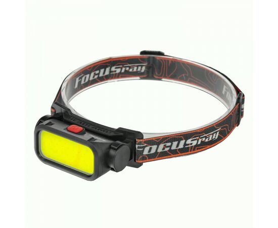 936783 - Focusray Фонарь налобный 1309 1LED СОВ 3W акк.1.2Ah 4реж. красн.свет USB чер бокс (1)