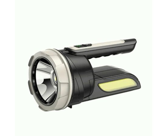 936803 - Focusray Прожектор ручной 1336 2LED акк.1.2Ah 4реж. инд.заряда USB пластик чер коробка . (1)