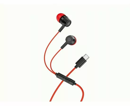 936859 - Стереогарнитура внутриканальная VIXION PRO VS-30 Type-C, красный (1)