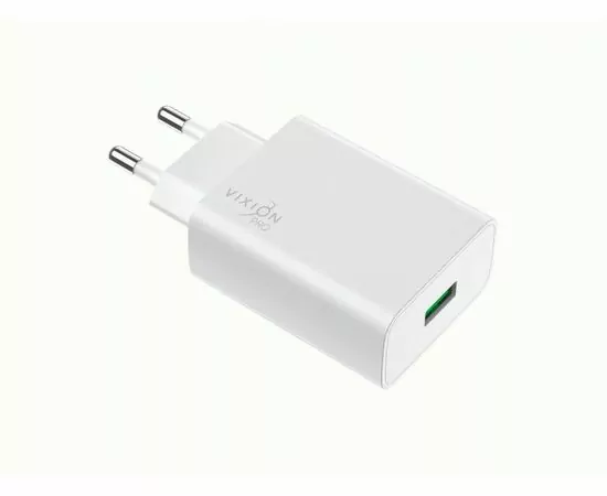 936881 - Сет. адаптер/зарядник/блок пит. СЗУ VIXION PRO VH-02 (1-USB/2.4A), белый (1)