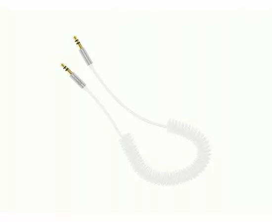 936894 - Кабель AUX VIXION PRO (VX-15) 2 x Jack 3,5 (M) спираль (2м), белый (1)