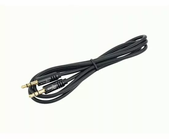 936898 - Кабель AUX VIXION PRO (VX-20) 2 x Jack 3,5 (M) (1м), черный (1)