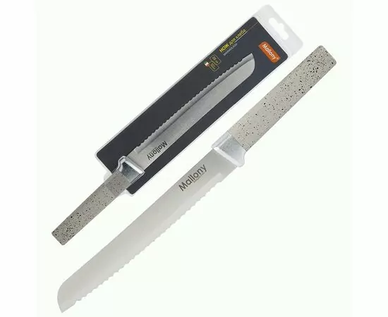 937001 - Нож д/хлеба MARMOLADA (лезвие 20см) пластиковая софт-тач рукоятка 108296 Mallony (1)