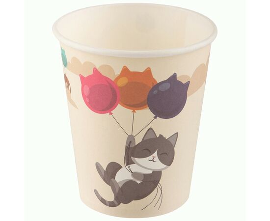 937694 - Стакан однораз. бумажный 0,21л Cats (6шт/уп,цена за уп) (кратн.12!) 109338 Волшебная страна (1)