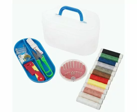 937704 - Набор швейный 57 предметов, бокс 109216 Рыжий кот (1)