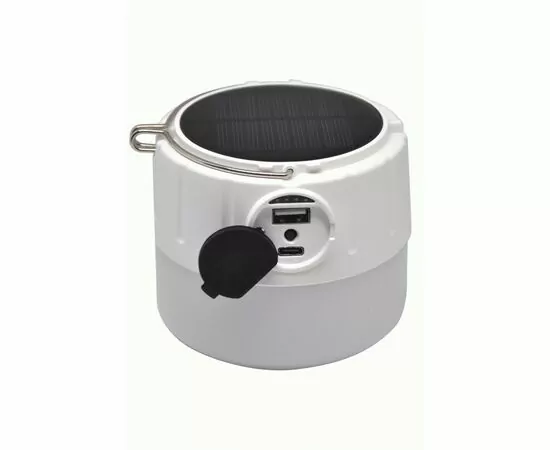 938114 - Gauss фонарь кемпинговый Solar 11W(410lm) Li-ion 1200mAh солн.бат., USB, 5 реж, GF005 (1)