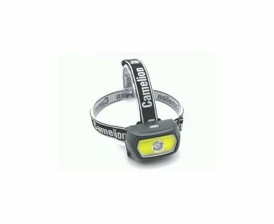 938760 - Camelion фонарь налобный LED53412 акк.3.7V или 3xAAA, COB 5W+LED 3W 3реж, Type-C, коробка (1)